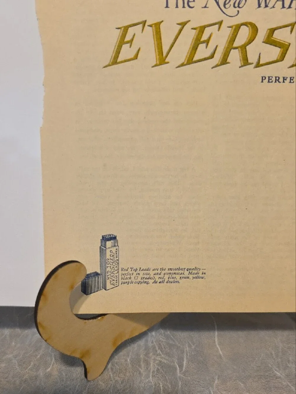 Wahl Eversharp Vintage Advertisement  Art - Gold, Black, Cream- 1925